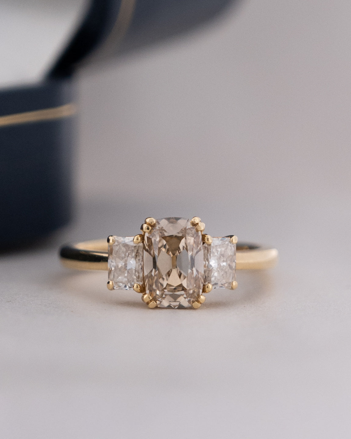 1.22 Type IIA Fancy Brown-Yellow Diamond Engagement Ring 18k