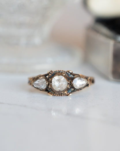 .64 Antique Georgian Diamond Engagement Ring 18K Rose Gold