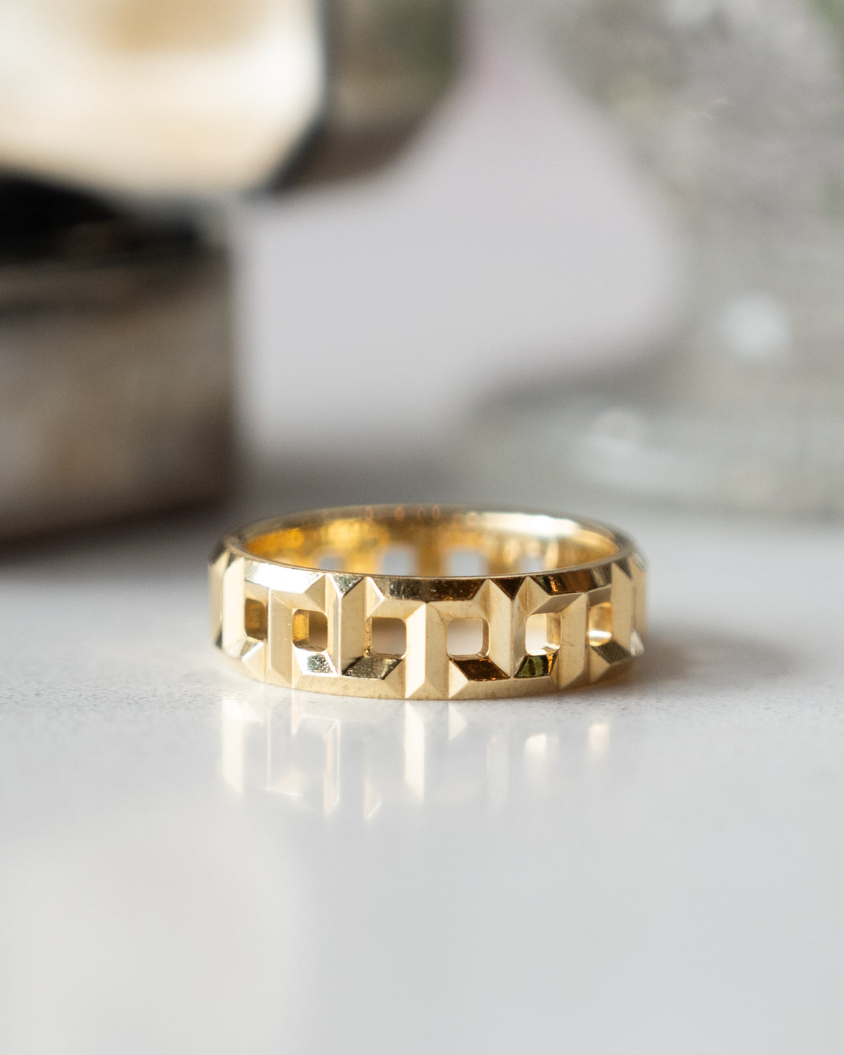 Tiffany & Co. T True Open Geometric Ring 18k Yellow Gold