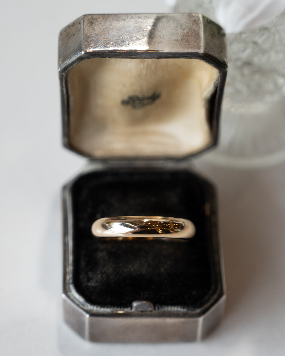 Men's 5mm Half Round Wedding Band 14k Yellow Gold