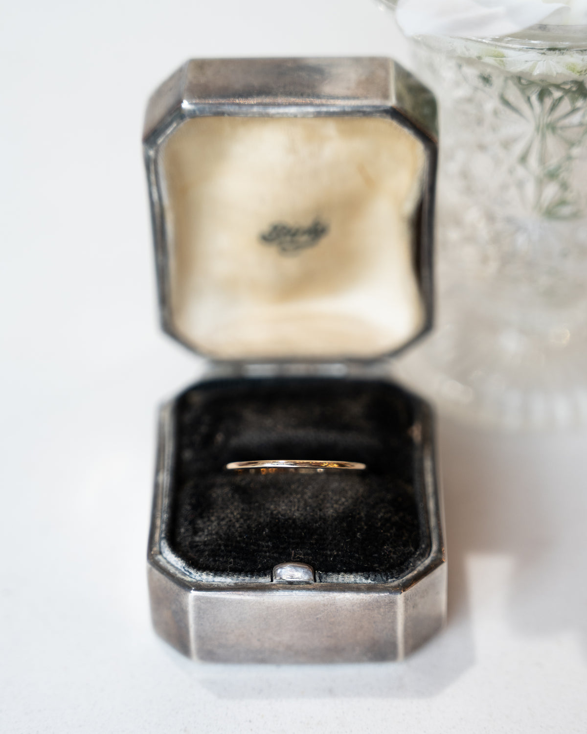 1mm Flat Edge Wedding Band 14k Yellow Gold