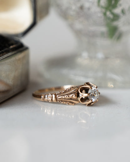 .32 Antique Victorian Diamond Engagement Ring 14k