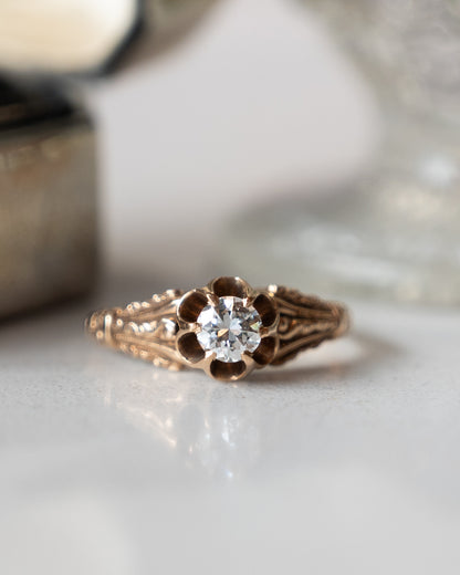 .32 Antique Victorian Diamond Engagement Ring 14k