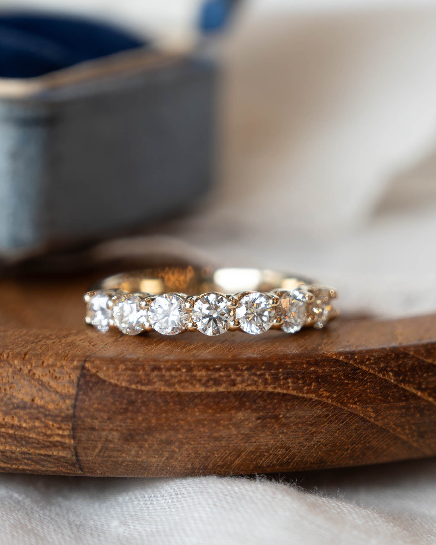 1.28 Round Brilliant Diamond Wedding Band 14k Yellow Gold