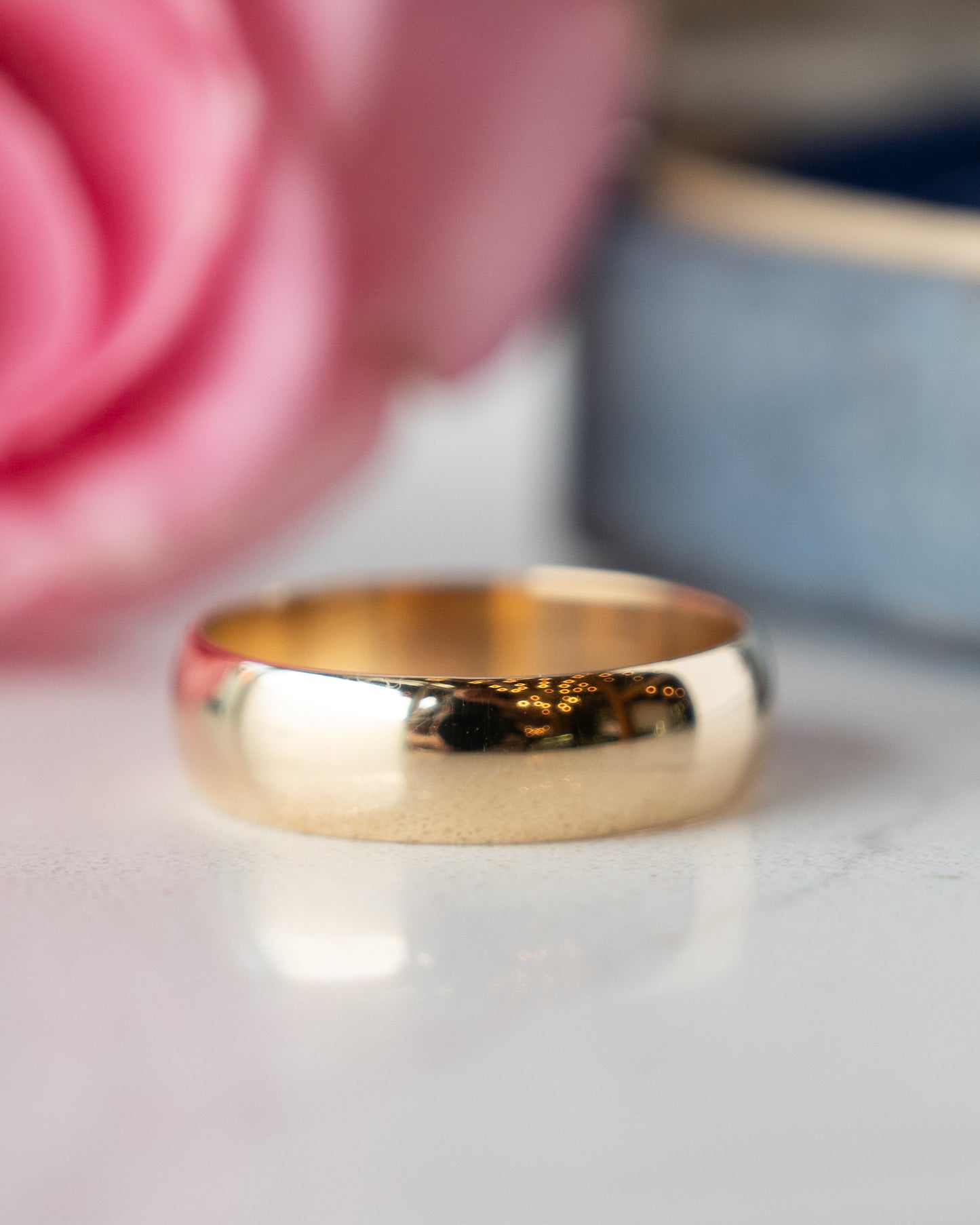 Men's 6mm European Wedding Band 14k Yellow Gold