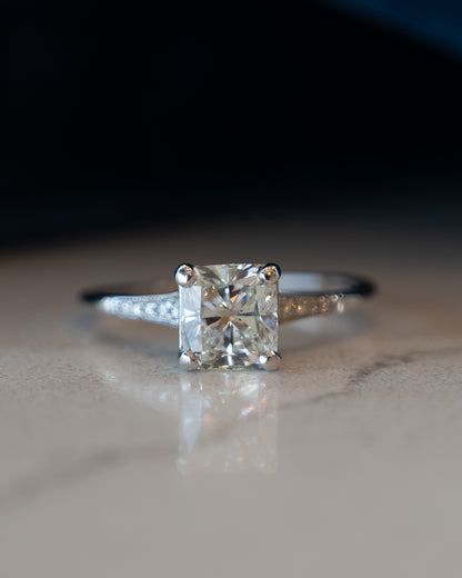 1.50 Cushion Cut Diamond Engagement Ring 14k