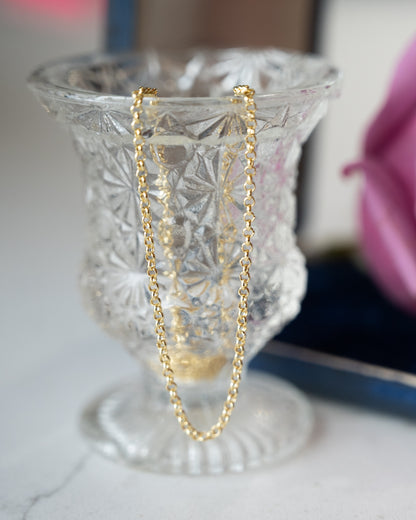 18" Rolo Chain Necklace 14k Yellow Gold