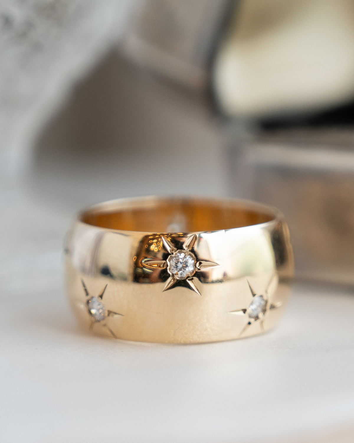 Vintage Mid-Century Diamond Eternity Ring 14k