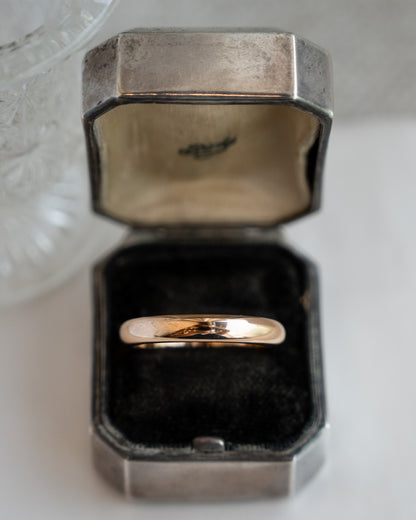 Victorian Men's Wedding Band 14k Rose Gold