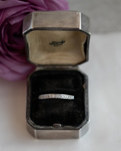.32 Diamond Contour Wedding Band 14k White Gold