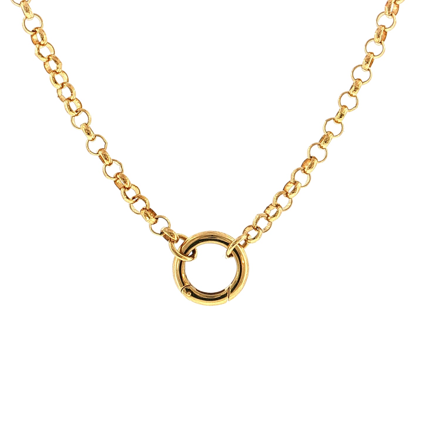 Foundrae Medium Belcher Chain Necklace 18k Yellow Gold