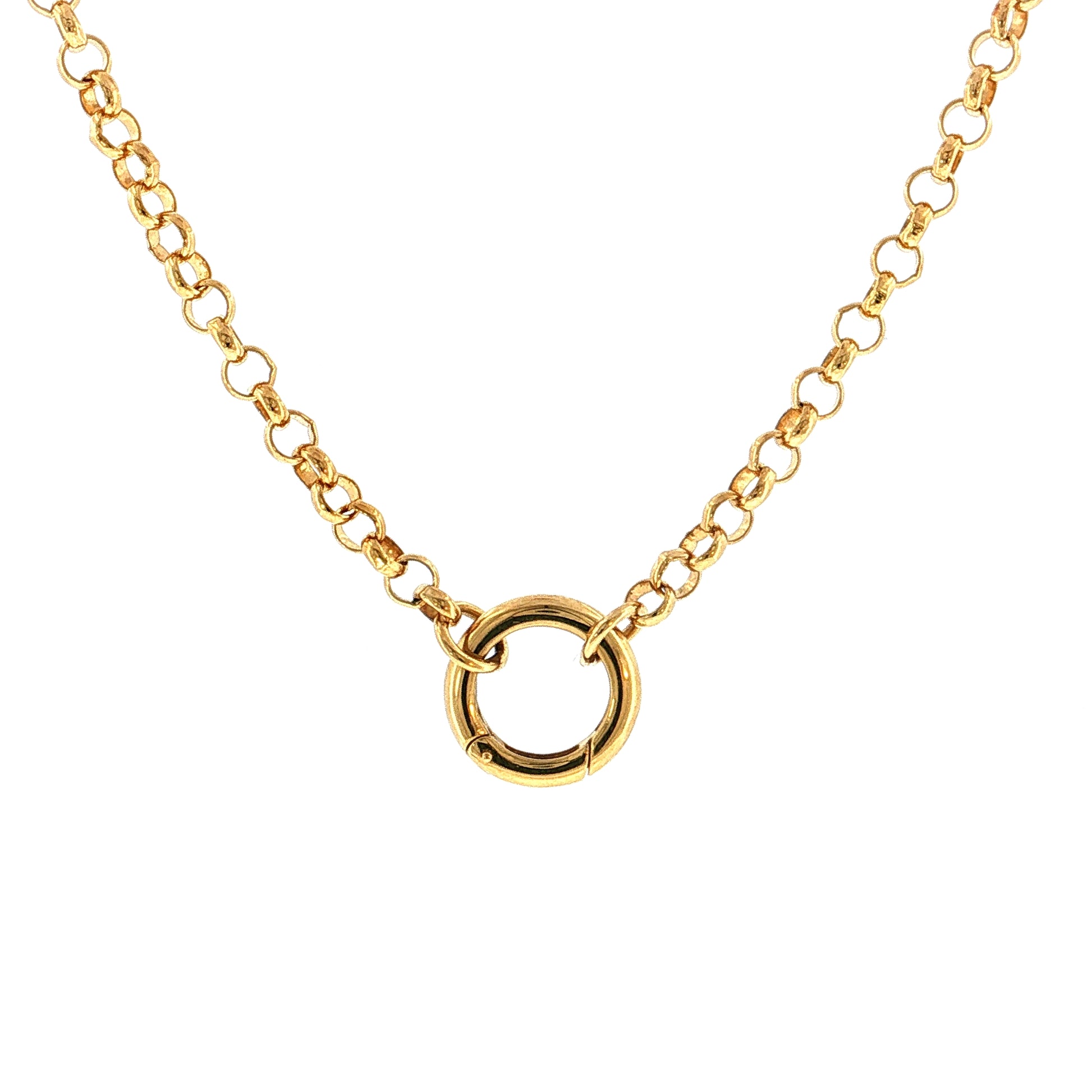 Foundrae Medium Belcher Chain Necklace 18k Yellow Gold