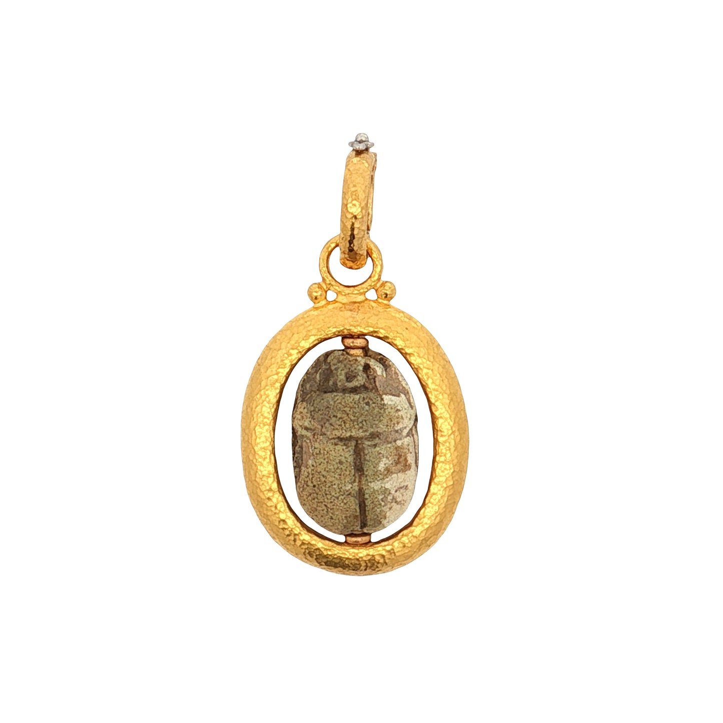 Gurhan Scarab Beetle Pendant 24k Yellow Gold