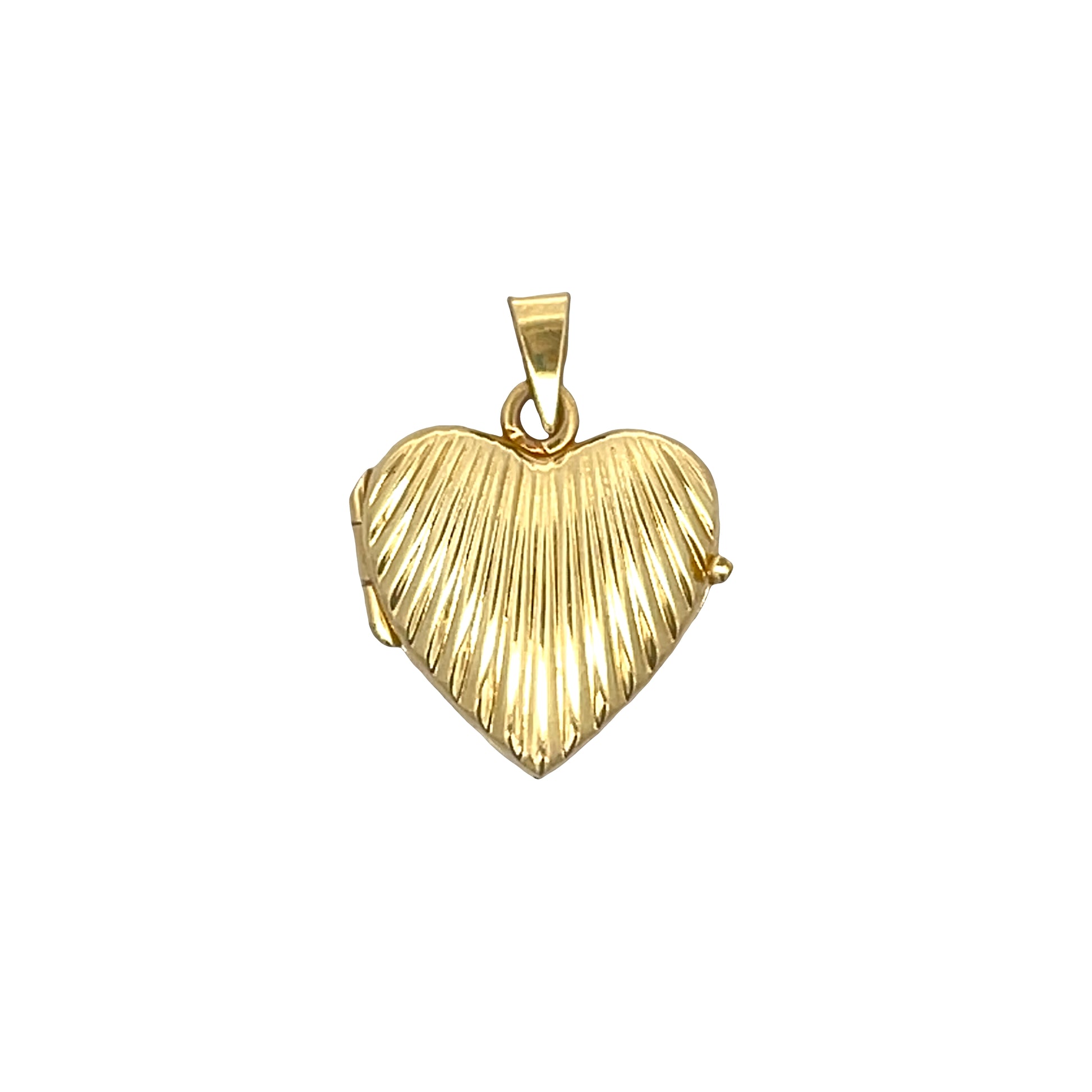Heart Locket Necklace 14k Yellow Gold