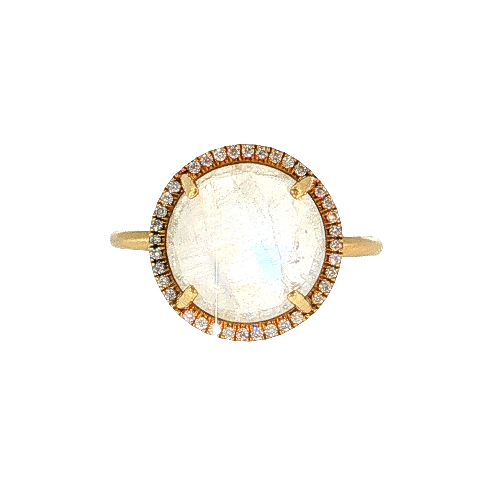 Irene Neuwirth Moonstone & Diamond Cocktail Ring 18k