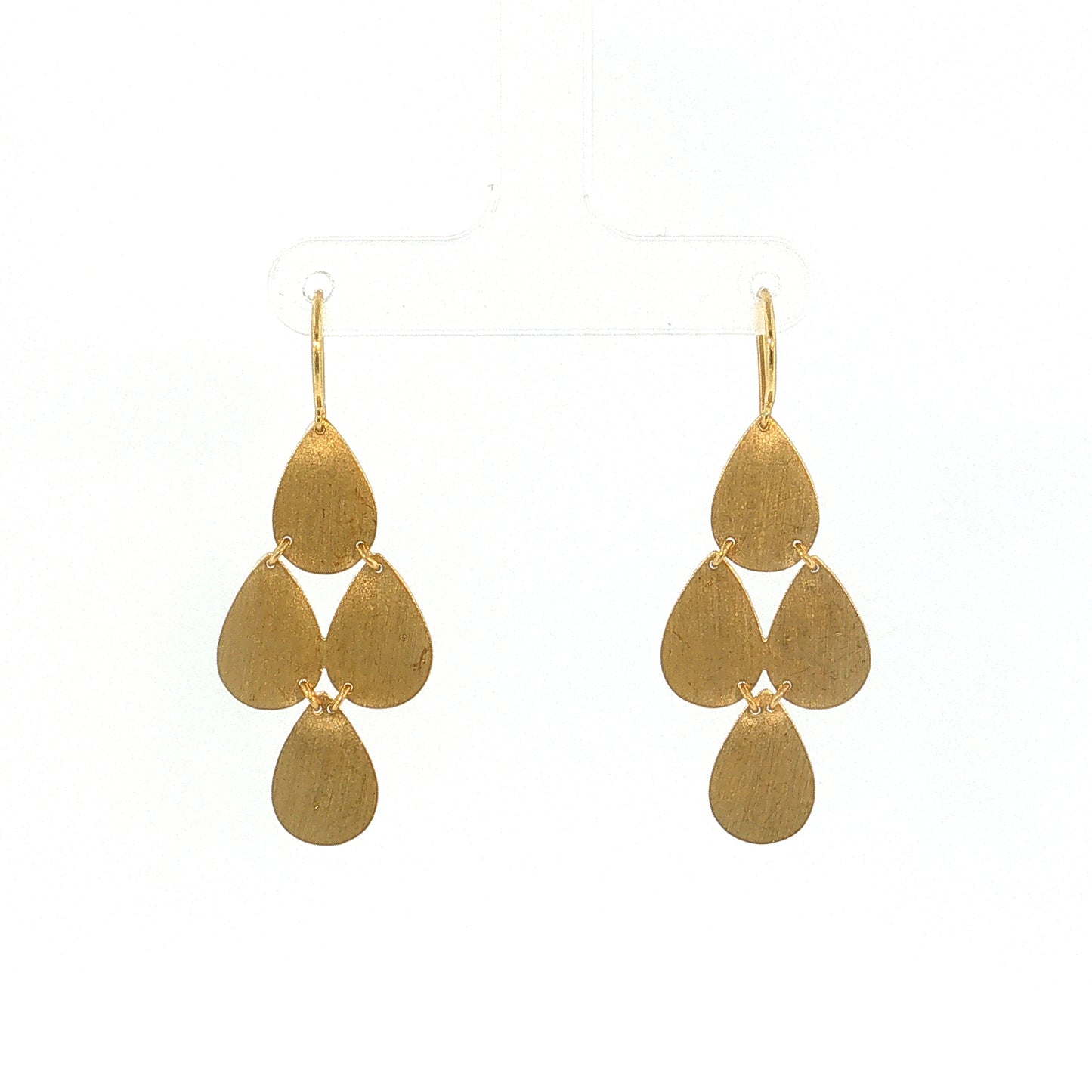 Irene Neuwirth Pear Drop Earrings 18k Yellow Gold
