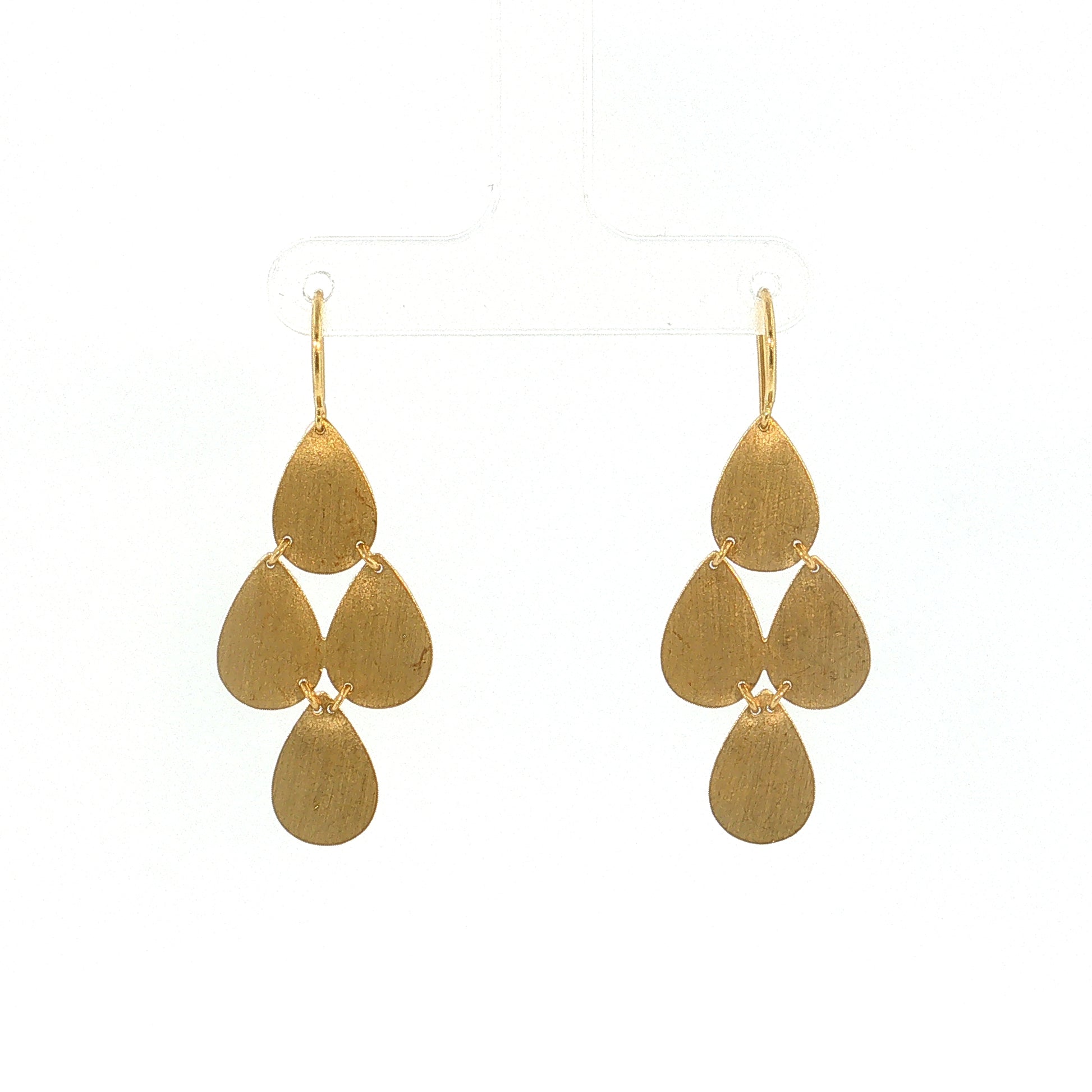 Irene Neuwirth Pear Drop Earrings 18k Yellow Gold