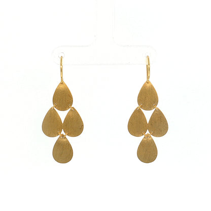Irene Neuwirth Pear Drop Earrings 18k Yellow Gold