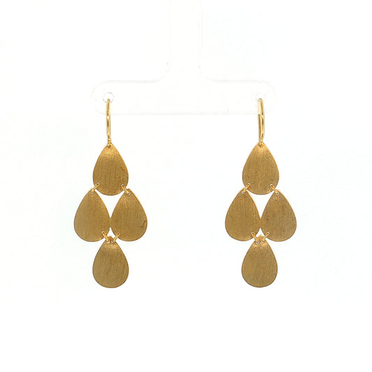 Irene Neuwirth Pear Drop Earrings 18k Yellow Gold