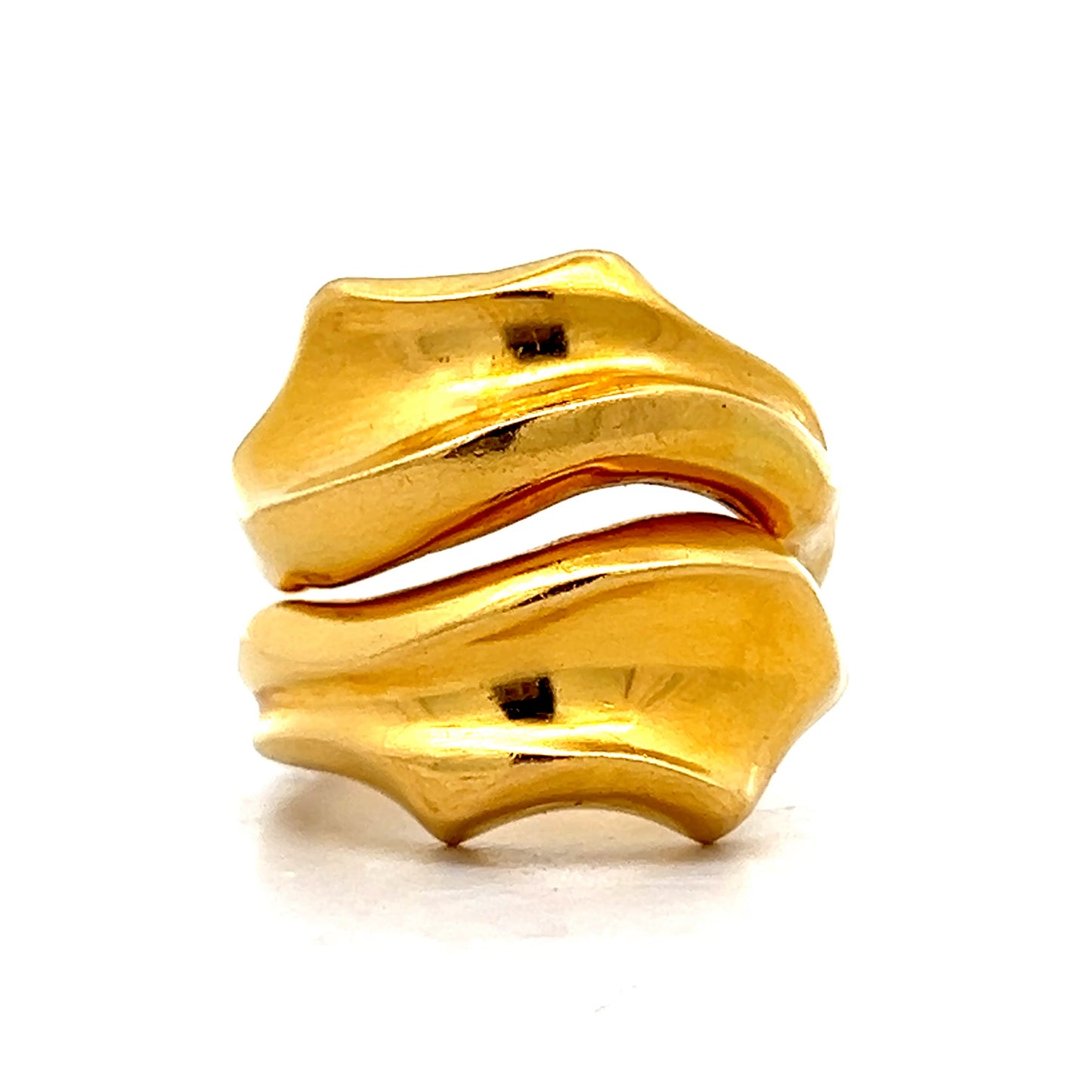 Lala Ounis Toi Et Moi Leaf Cocktail Ring in 18k