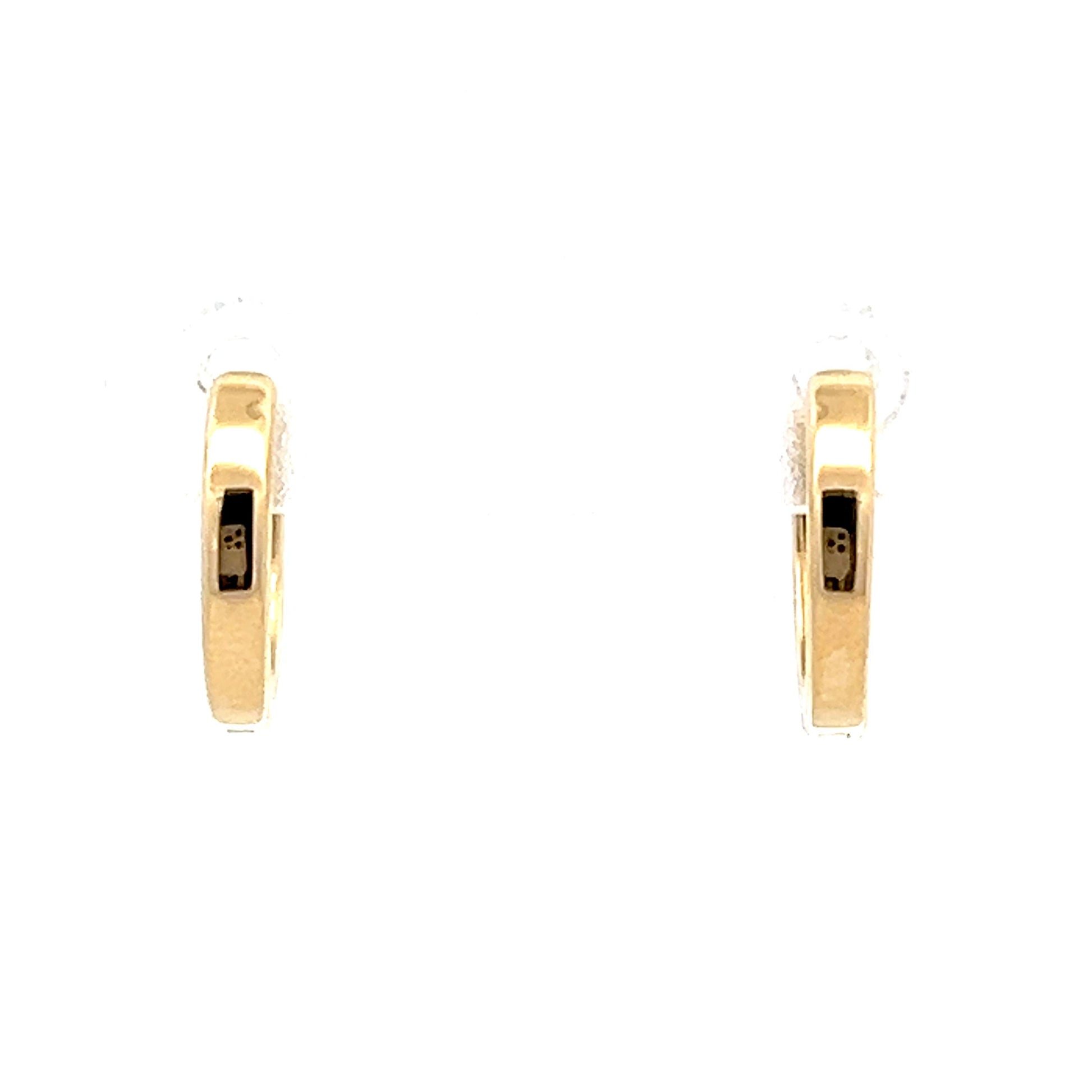 Lightweight Huggie Hoop Earrings in 14k Yellow Gold