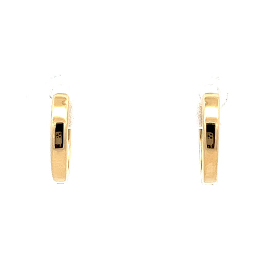 Lightweight Huggie Hoop Earrings in 14k Yellow Gold