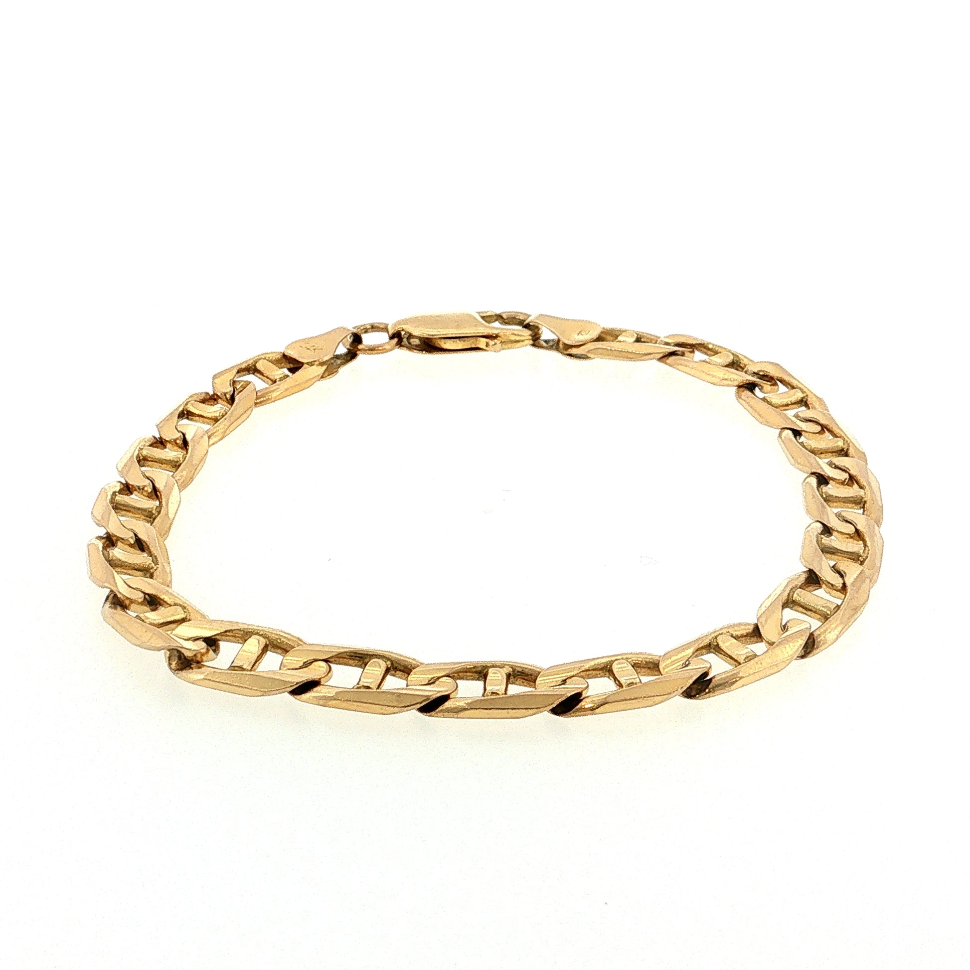 Mariner Link Chain Bracelet 14k Yellow Gold