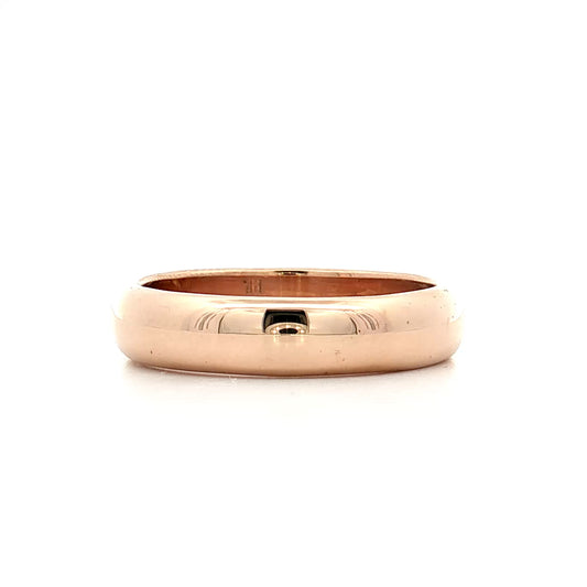 Men's 5mm Wedding Band 14k Yellow Gold