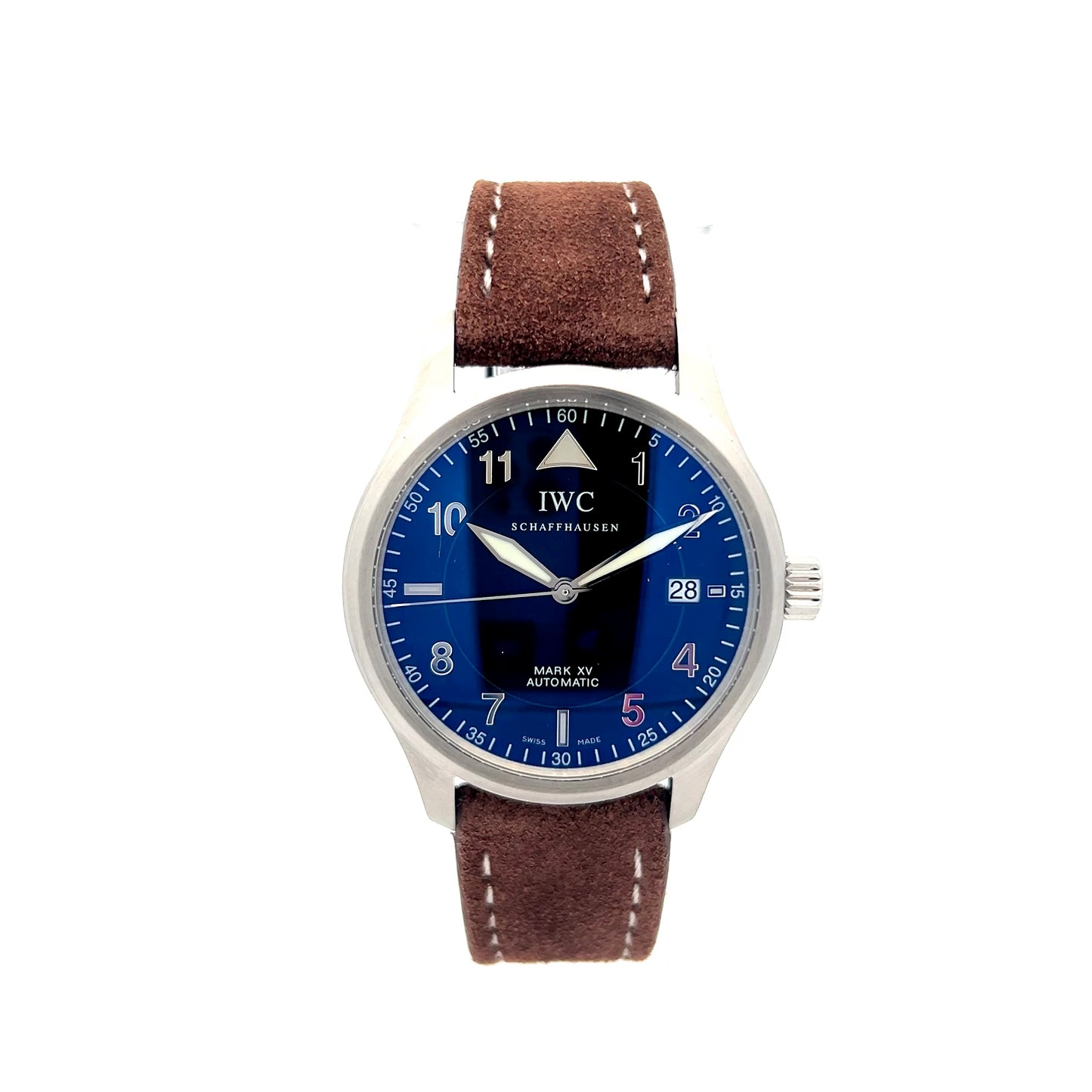 Men's IWC Mark XV Fliegerhuhr 3253 38mm Stainless Steel