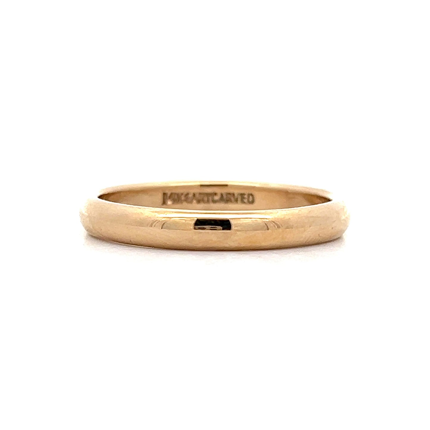 Mens 3.5mm Wedding Band in 14k Yellow Gold