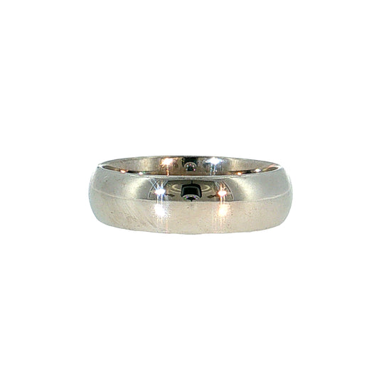 Men's 6.75mm Half Round Wedding Band 14k