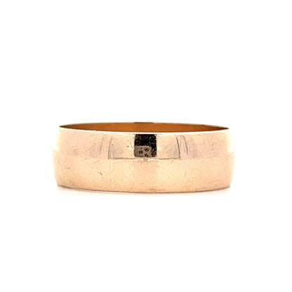 Mens 6mm Victorian Wedding Band in 14k Yellow Gold