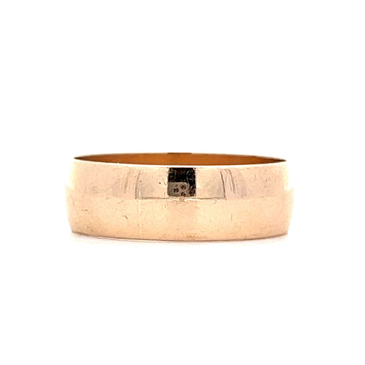 Mens 6mm Victorian Wedding Band in 14k Yellow Gold