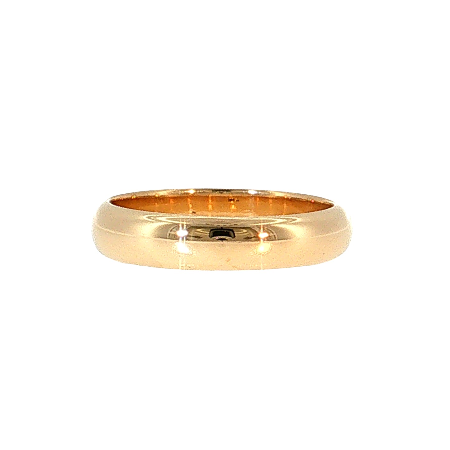 Men's Modern Wedding Band 14k Yellow Gold