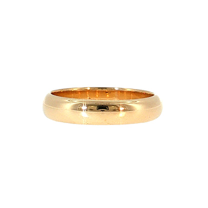 Men's Modern Wedding Band 14k Yellow Gold