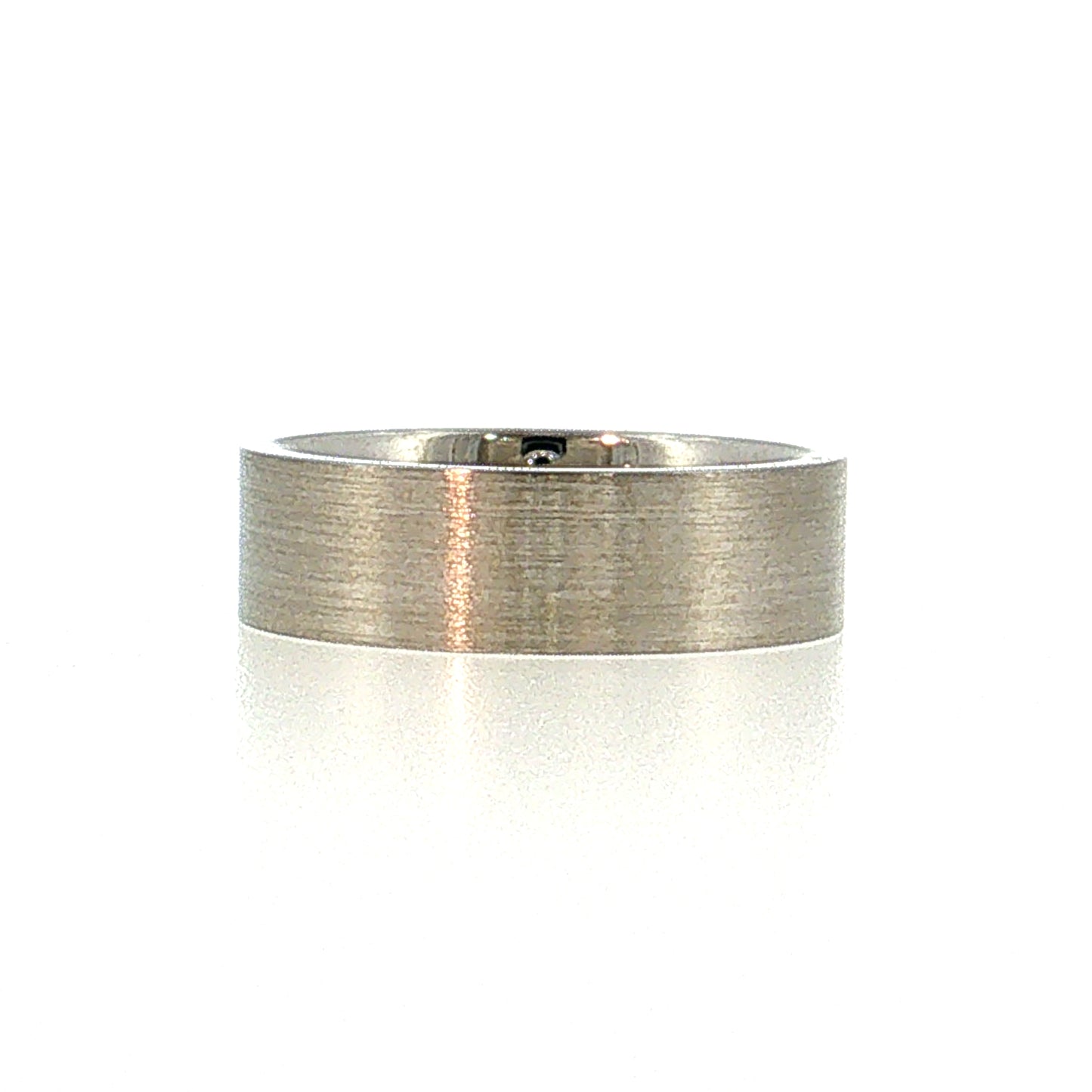 Men's Wedding Band 14k White Gold