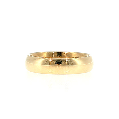 Men's Wedding Band 14k Yellow Gold