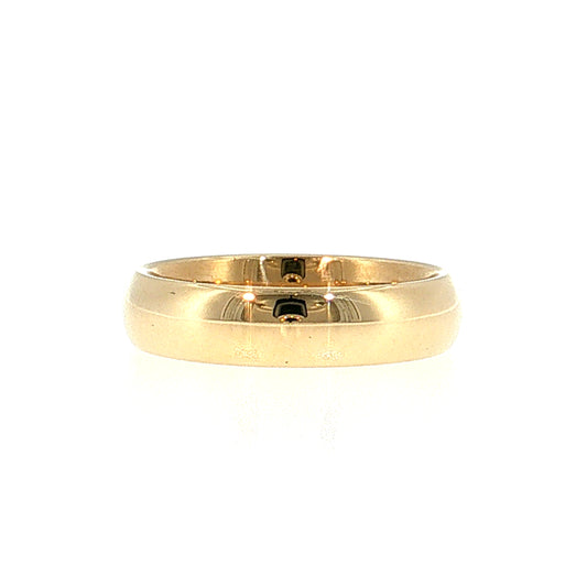 Men's Wedding Band 14k Yellow Gold