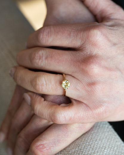 1.13 Old European Diamond Engagement Ring 14k