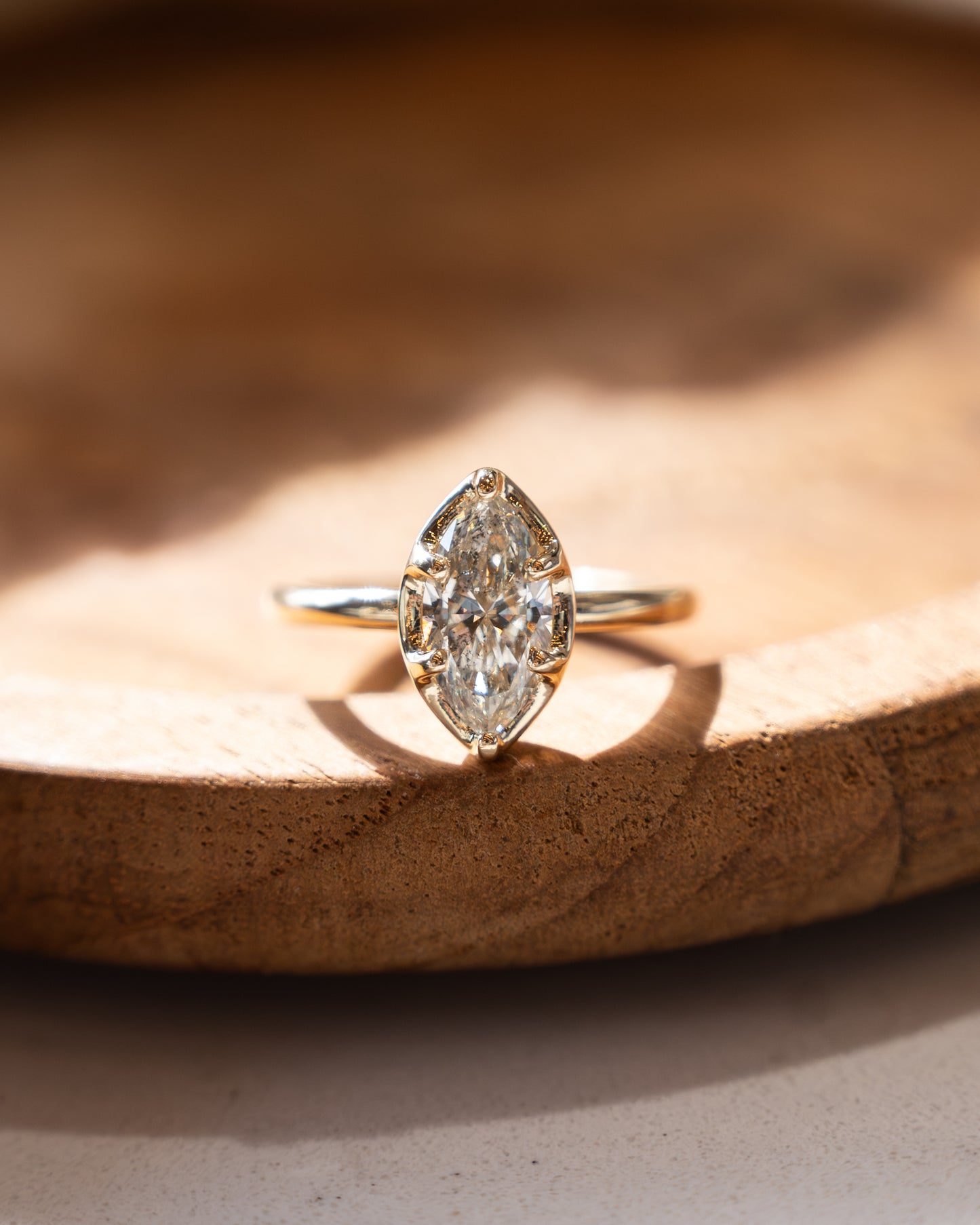 1.51 Marquise Diamond Engagement Ring 14k