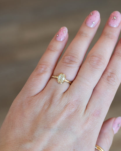 1.53 Old Mine Cushion Diamond Engagement Ring 14k