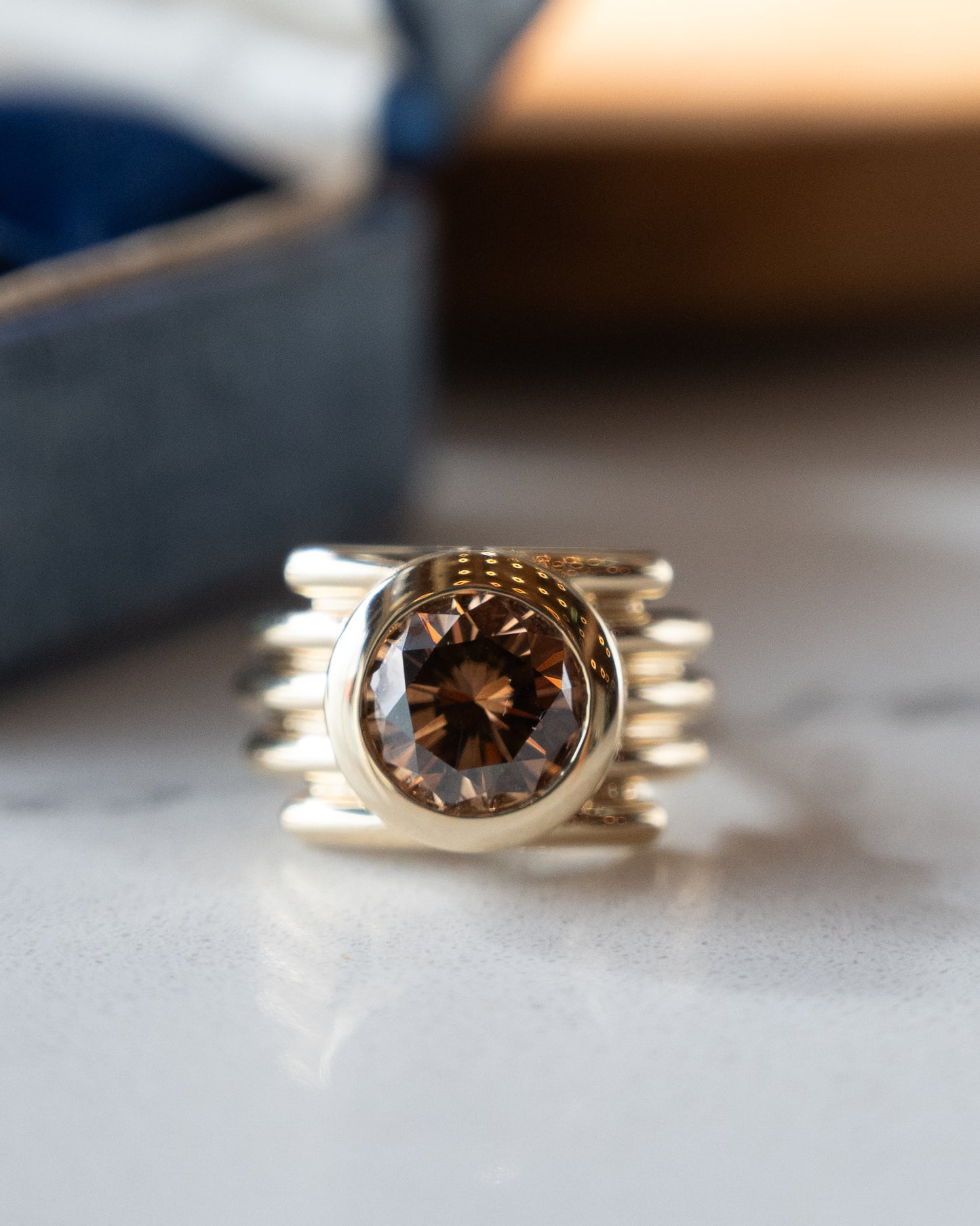 2.53 Round Diamond Engagement Ring 14k