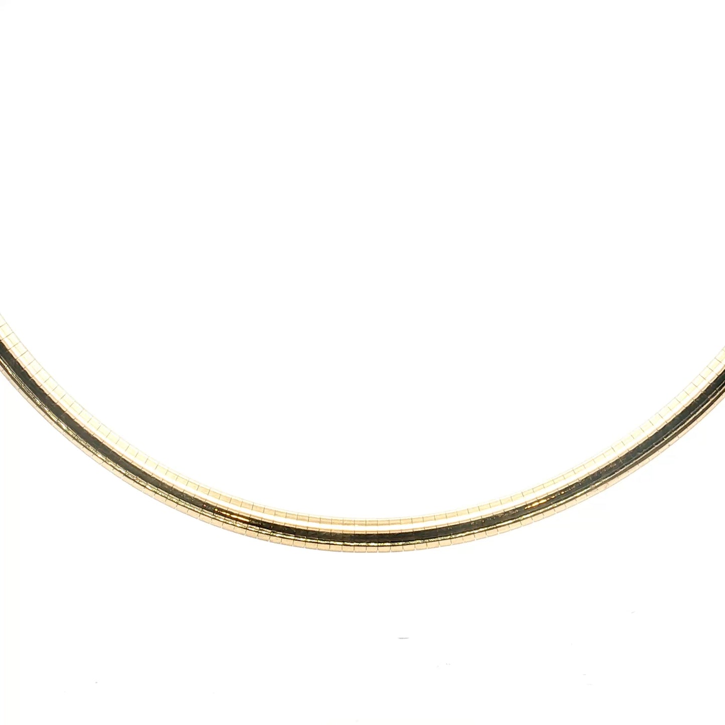 Omega Collar Necklace 14k Yellow Gold