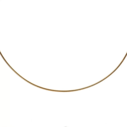 
Omega Wire Choker Necklace 14k Yellow Gold

