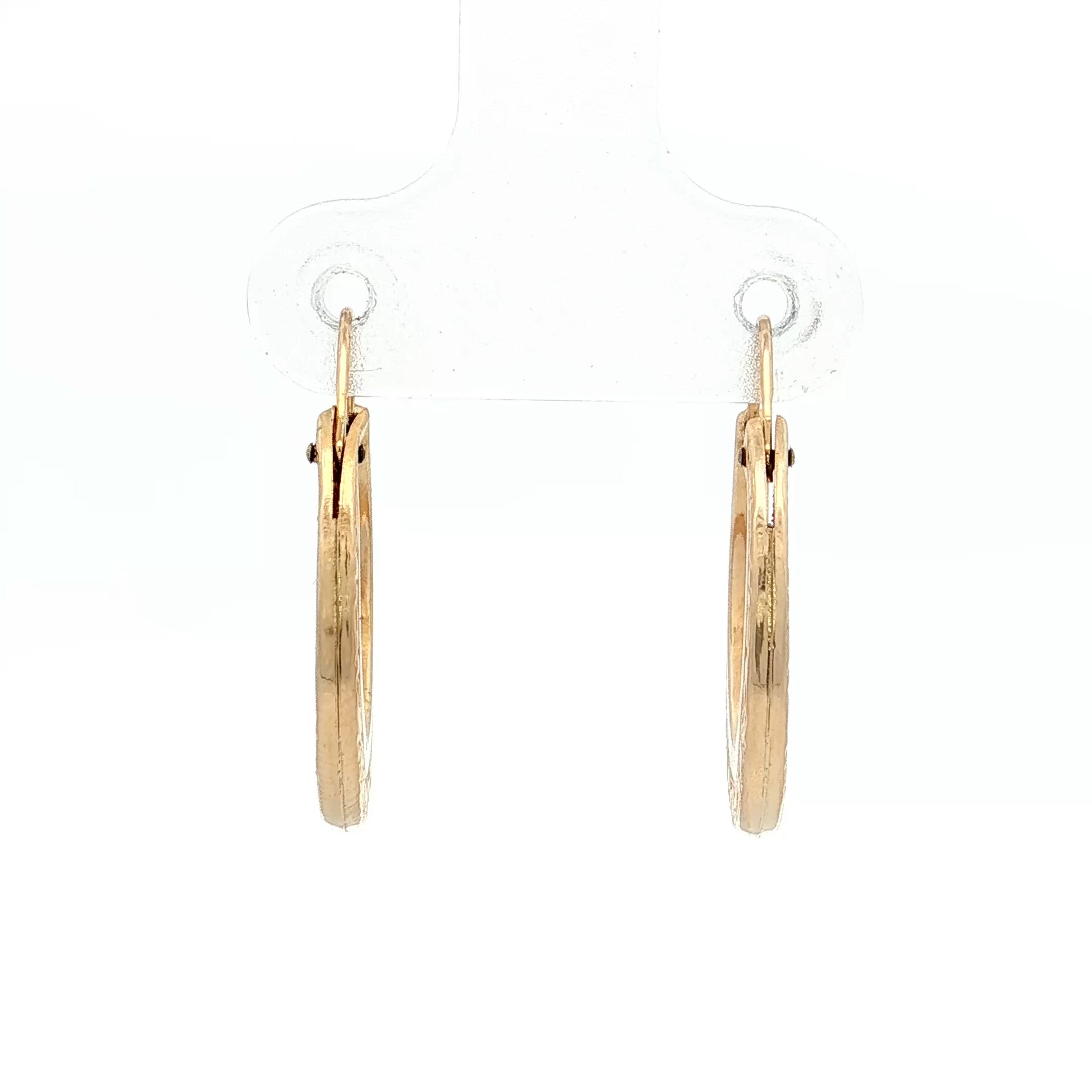 Ornate Engraved Hoop Earrings 14k Yellow Gold