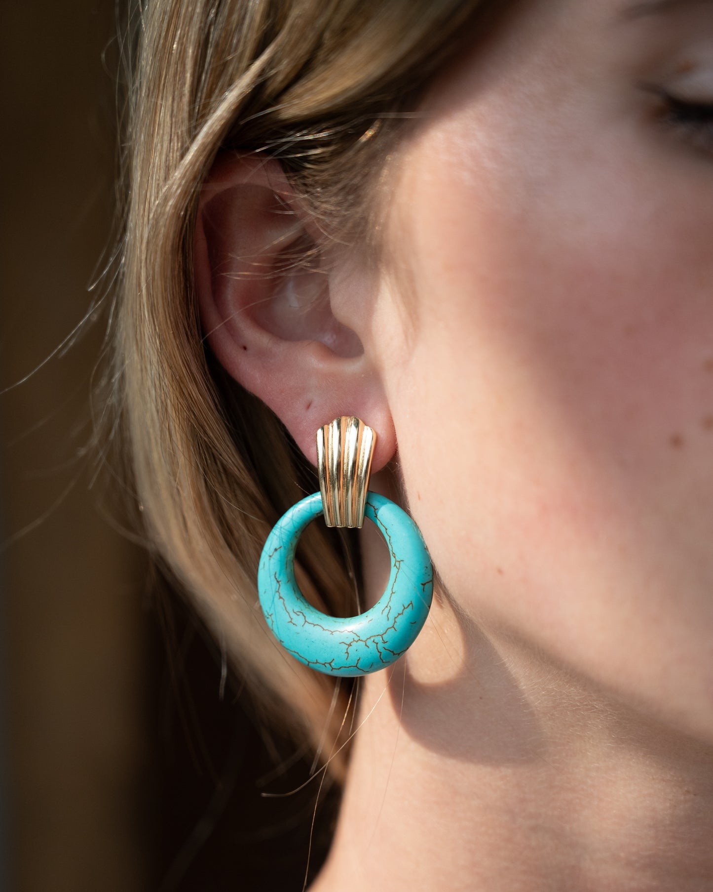 Eleanor Leftwich x Filigree Earrings Onyx & Dyed Magnesite in 14k