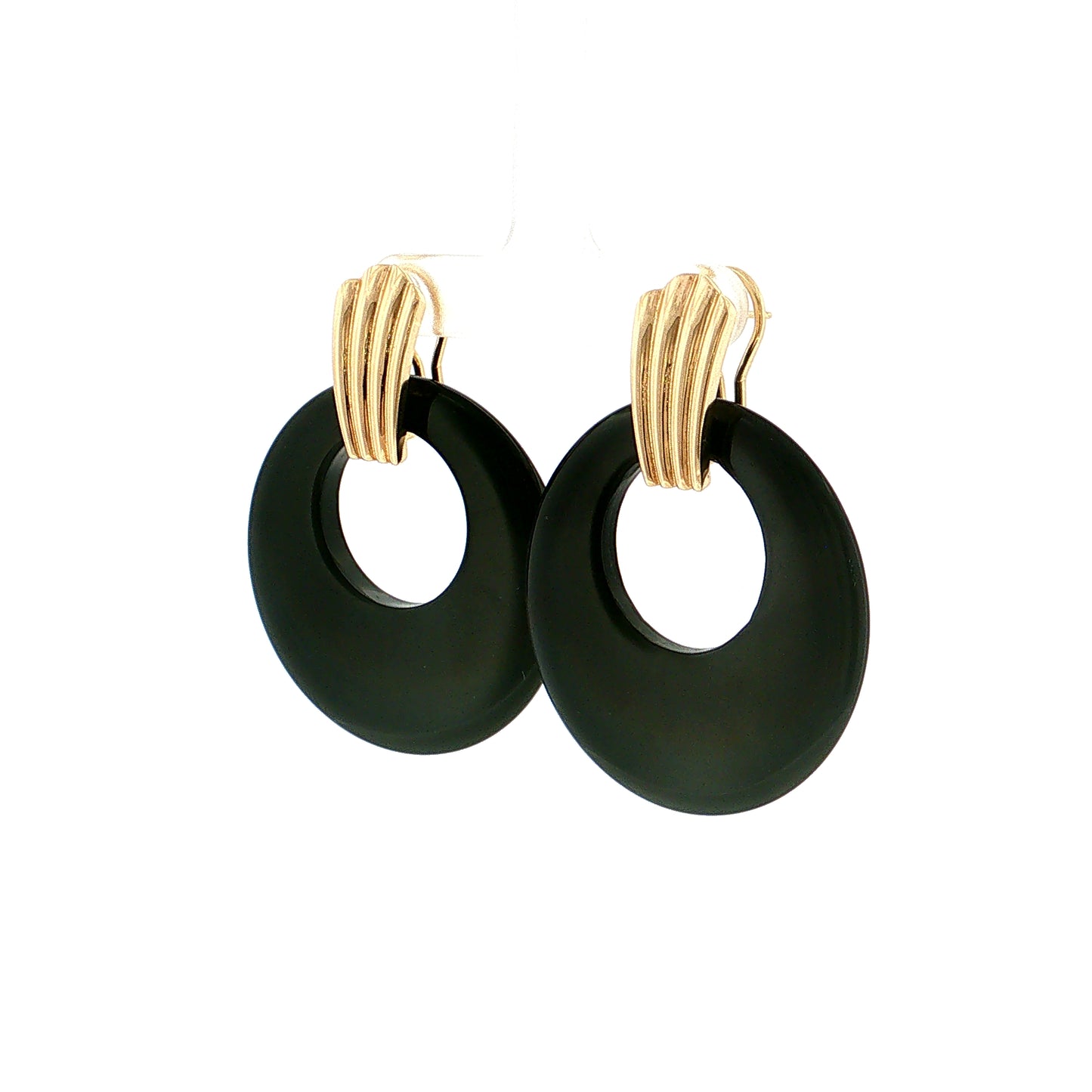 Eleanor Leftwich x Filigree Earrings Onyx & Dyed Magnesite in 14k
