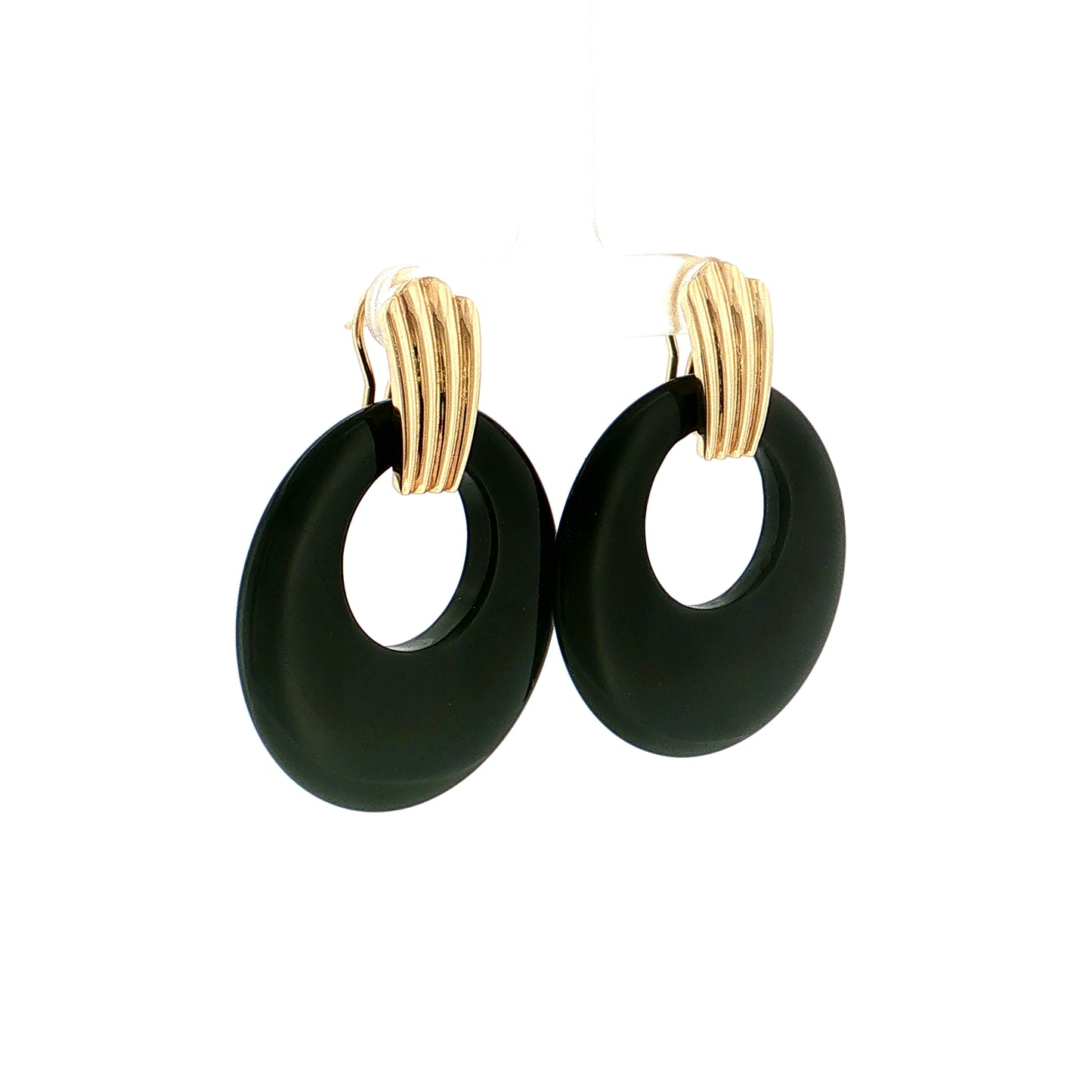 Eleanor Leftwich x Filigree Earrings Onyx & Dyed Magnesite in 14k