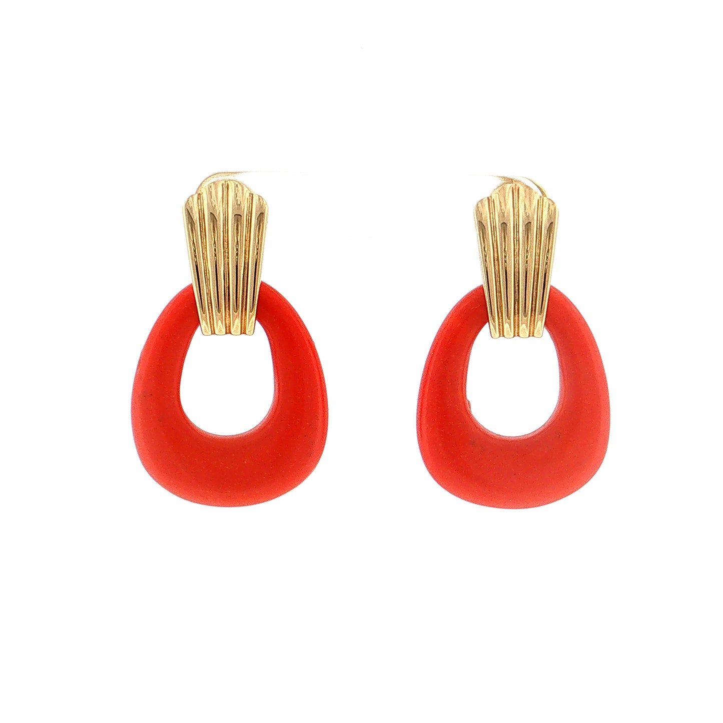 Eleanor Leftwich x Filigree Earrings Lapis & Orange Resin in 14k