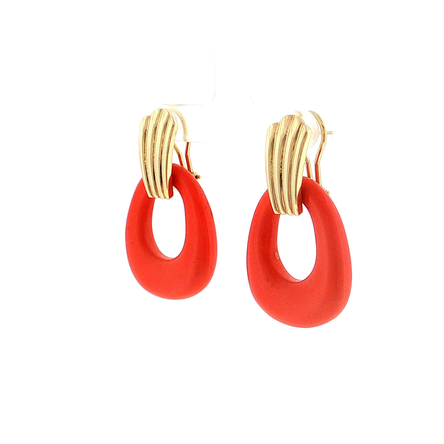 Eleanor Leftwich x Filigree Earrings Lapis & Orange Resin in 14k